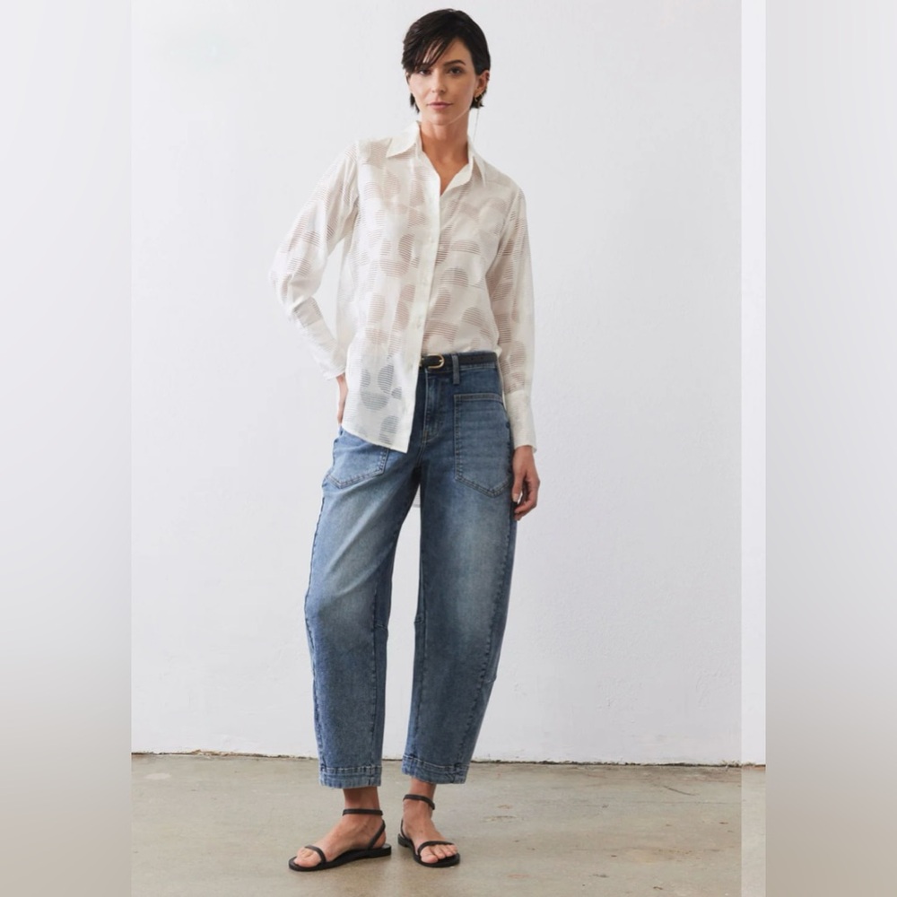 NWOT Ruti Slouchy Denim Barrel Pants